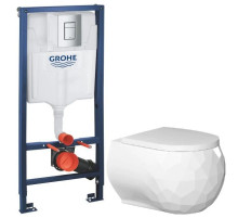 Комплект подвесной унитаз Bien Pent PNKA052N1VP0W3000 + система инсталляции Grohe 38772001