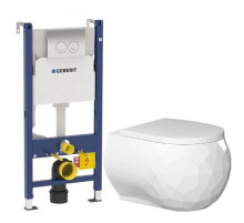Комплект подвесной унитаз Bien Pent PNKA052N1VP0W3000 + система инсталляции Geberit 458.124.21.1