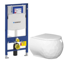 Комплект подвесной унитаз Bien Pent PNKA052N1VP0W3000 + система инсталляции Geberit 111.300.00.5