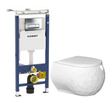 Комплект подвесной унитаз Bien Pent PNKA052N1VP0W3000 + система инсталляции Geberit 458.125.21.1