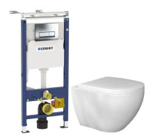 Комплект подвесной унитаз Bien Dune DNKA052N1VP0W3000 + система инсталляции Geberit 458.125.21.1