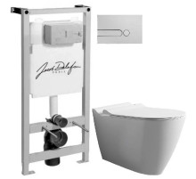 Комплект подвесной унитаз Bien Mineral MNKA052N1VP0W3000 + система инсталляции Jacob Delafon E5504-NF + E4326-CP