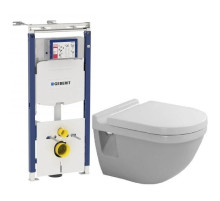 Комплект подвесной унитаз Duravit Starck 3 2200090000 + 0063810000 + система инсталляции Geberit 111.362.00.5