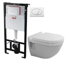 Комплект подвесной унитаз Duravit Starck 3 2200090000 + 0063810000 + система инсталляции AlcaPlast AM101/11203:1RUSSETM70