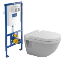 Комплект подвесной унитаз Duravit Starck 3 2200090000 + 0063810000 + система инсталляции Villeroy & Boch 92246100