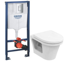 Комплект подвесной унитаз Toto CF CW132Y#NW1 + VC130 + система инсталляции Grohe 38772001