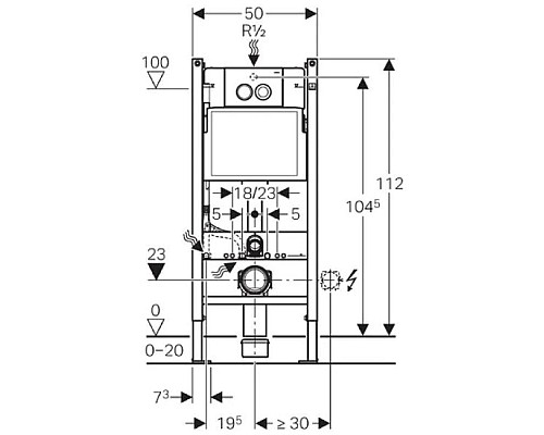 Купить Комплект подвесной унитаз Toto CF CW132Y#NW1 + VC130 + система инсталляции Geberit 458.124.21.1 в магазине сантехники Santeh-Crystal.ru