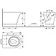 Приобрести Комплект подвесной унитаз Toto CF CW132Y#NW1 + VC130 + система инсталляции Geberit 111.300.00.5 в магазине сантехники Santeh-Crystal.ru