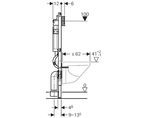 Приобрести Комплект подвесной унитаз Toto CF CW132Y#NW1 + VC130 + система инсталляции Geberit 111.300.00.5 в магазине сантехники Santeh-Crystal.ru