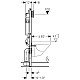 Заказать Комплект подвесной унитаз Toto CF CW132Y#NW1 + VC130 + система инсталляции Geberit 111.362.00.5 в магазине сантехники Santeh-Crystal.ru