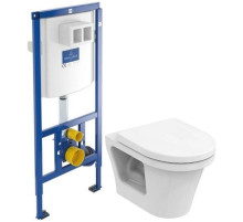 Комплект подвесной унитаз Toto CF CW132Y#NW1 + VC130 + система инсталляции Villeroy & Boch 92246100