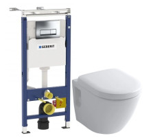 Комплект подвесной унитаз Toto NC CW762Y + VC100N + система инсталляции Geberit 458.125.21.1