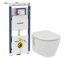 Комплект подвесной унитаз Ideal Standard Connect Space E804601 + E772401 + система инсталляции Geberit 111.362.00.5