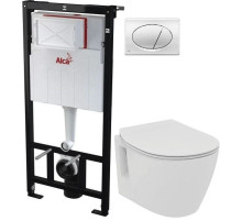 Комплект подвесной унитаз Ideal Standard Connect Space E804601 + E772401 + система инсталляции AlcaPlast AM101/11203:1RUSSETM71