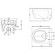 Приобрести Комплект подвесной унитаз SSWW CT2038V + система инсталляции Grohe 38772001 в магазине сантехники Santeh-Crystal.ru