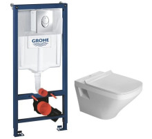 Комплект подвесной унитаз Duravit Durastyle 2536090000 + 0063790000 + система инсталляции Grohe 38721001