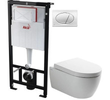 Комплект подвесной унитаз SSWW CT2038V + система инсталляции AlcaPlast AM101/11203:1RUSSETM71