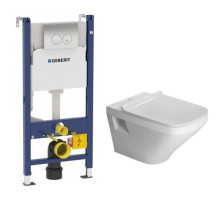Комплект подвесной унитаз Duravit Durastyle 2536090000 + 0063790000 + система инсталляции Geberit 458.124.21.1