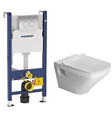 Комплект подвесной унитаз Duravit Durastyle 2536090000 + 0063790000 + система инсталляции Geberit 458.124.21.1