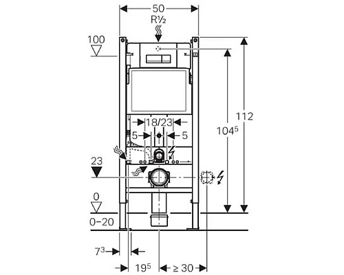 Приобрести Комплект подвесной унитаз Toto SP CW532Y + TC512F + система инсталляции Geberit 458.125.21.1 в магазине сантехники Santeh-Crystal.ru