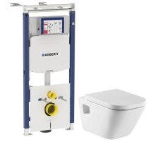 Комплект подвесной унитаз Roca The Gap 346477000 + 801472004 + система инсталляции Geberit 111.362.00.5