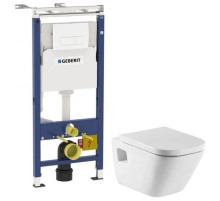 Комплект подвесной унитаз Roca The Gap 346477000 + 801472004 + система инсталляции Geberit 458.125.11.1