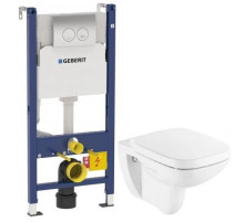 Комплект подвесной унитаз Roca Debba 346997000 + ZRU9302826 + система инсталляции Geberit 458.124.21.1