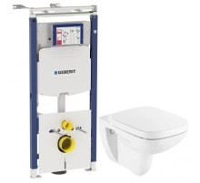 Комплект подвесной унитаз Roca Debba 346997000 + ZRU9302826 + система инсталляции Geberit 111.362.00.5