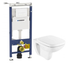 Комплект подвесной унитаз Roca Debba 346997000 + ZRU9302826 + система инсталляции Geberit 458.125.11.1