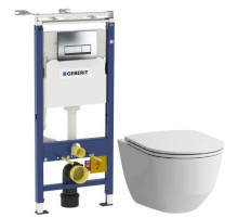 Комплект подвесной унитаз Laufen Pro 8.2096.6.000.000.1 + 8.9896.6.000.000.1 + система инсталляции Geberit 458.125.21.1
