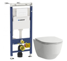 Комплект подвесной унитаз Laufen Pro 8.2096.6.000.000.1 + 8.9896.6.000.000.1 + система инсталляции Geberit 458.125.11.1