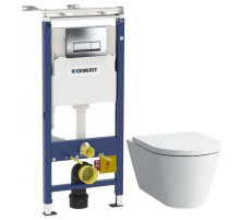Комплект подвесной унитаз Laufen Kartell by Laufen  8.2033.6.000.000.1 + 8.9133.1.000.000.1 + система инсталляции Geberit 458.125.21.1