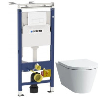 Комплект подвесной унитаз Laufen Kartell by Laufen  8.2033.6.000.000.1 + 8.9133.1.000.000.1 + система инсталляции Geberit 458.125.11.1