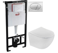 Комплект подвесной унитаз Teka Manacor 11.732.00.02 + система инсталляции AlcaPlast AM101/11203:1RUSSETM71