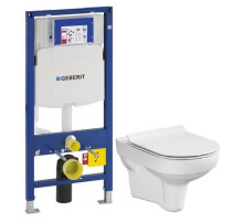 Комплект подвесной унитаз Cersanit City MZ-CITY-COn-S-DL + система инсталляции Geberit 111.300.00.5