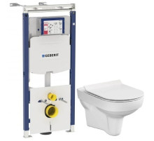 Комплект подвесной унитаз Cersanit City MZ-CITY-COn-S-DL + система инсталляции Geberit 111.362.00.5