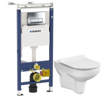 Комплект подвесной унитаз Cersanit City MZ-CITY-COn-S-DL + система инсталляции Geberit 458.125.21.1