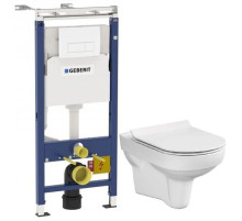 Комплект подвесной унитаз Cersanit City MZ-CITY-COn-S-DL + система инсталляции Geberit 458.125.11.1