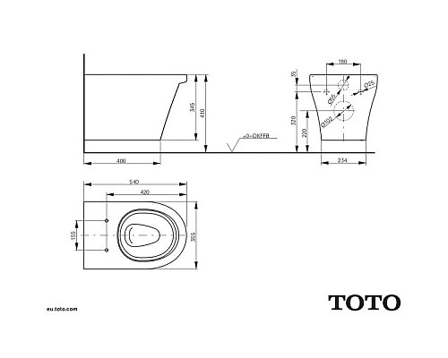 Заказать Комплект подвесной унитаз Toto CF CW132Y#NW1 + VC130 + система инсталляции Tece 9300302 + 9240921 в магазине сантехники Santeh-Crystal.ru