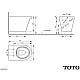 Заказать Комплект подвесной унитаз Toto CF CW132Y#NW1 + VC130 + система инсталляции Tece 9300302 + 9240921 в магазине сантехники Santeh-Crystal.ru