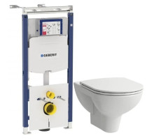 Комплект подвесной унитаз Laufen Pro 8.2095.0.000.000.1 + 8.9896.6.000.000.1 + система инсталляции Geberit 111.362.00.5