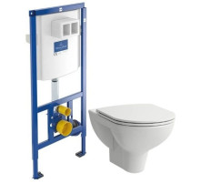 Комплект подвесной унитаз Laufen Pro 8.2095.0.000.000.1 + 8.9896.6.000.000.1 + система инсталляции Villeroy & Boch 92246100