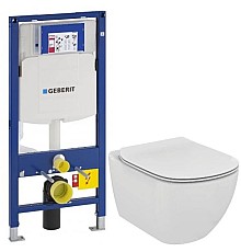 Комплект подвесной унитаз Ideal Standard Tesi T007901 + T352701 + система инсталляции Geberit 111.300.00.5