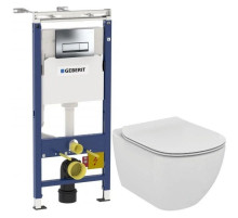 Комплект подвесной унитаз Ideal Standard Tesi T007901 + T352701 + система инсталляции Geberit 458.125.21.1