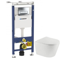 Комплект подвесной унитаз Teka Nexos 117320001 + система инсталляции 458.125.21.1