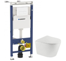 Комплект подвесной унитаз Teka Nexos 117320001 + система инсталляции 458.125.11.1