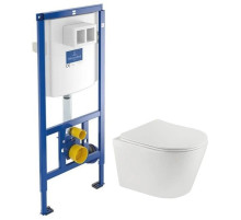 Комплект подвесной унитаз Teka Nexos 117320001 + система инсталляции 92246100