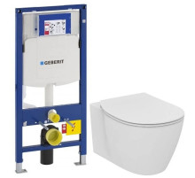 Комплект подвесной унитаз Ideal Standard Connect E771801 + E772401 + система инсталляции Geberit 111.300.00.5