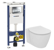 Комплект подвесной унитаз Ideal Standard Connect E771801 + E772401 + система инсталляции Geberit 458.125.21.1