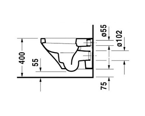 Приобрести Комплект подвесной унитаз Duravit Durastyle 2536090000 + 0063790000 + система инсталляции TECE 9300302 + 9240401 в магазине сантехники Santeh-Crystal.ru